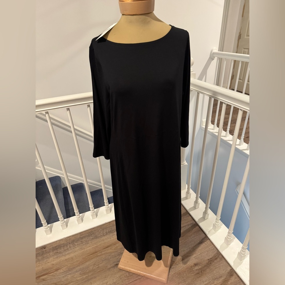 NWT Eileen Fisher black dress